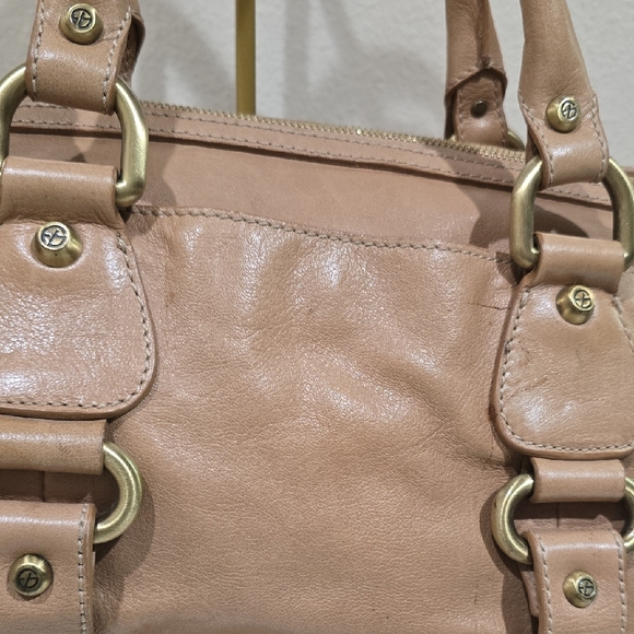 🌾Francesco Biasia Tan Leather Satchel - Picture 5 of 16